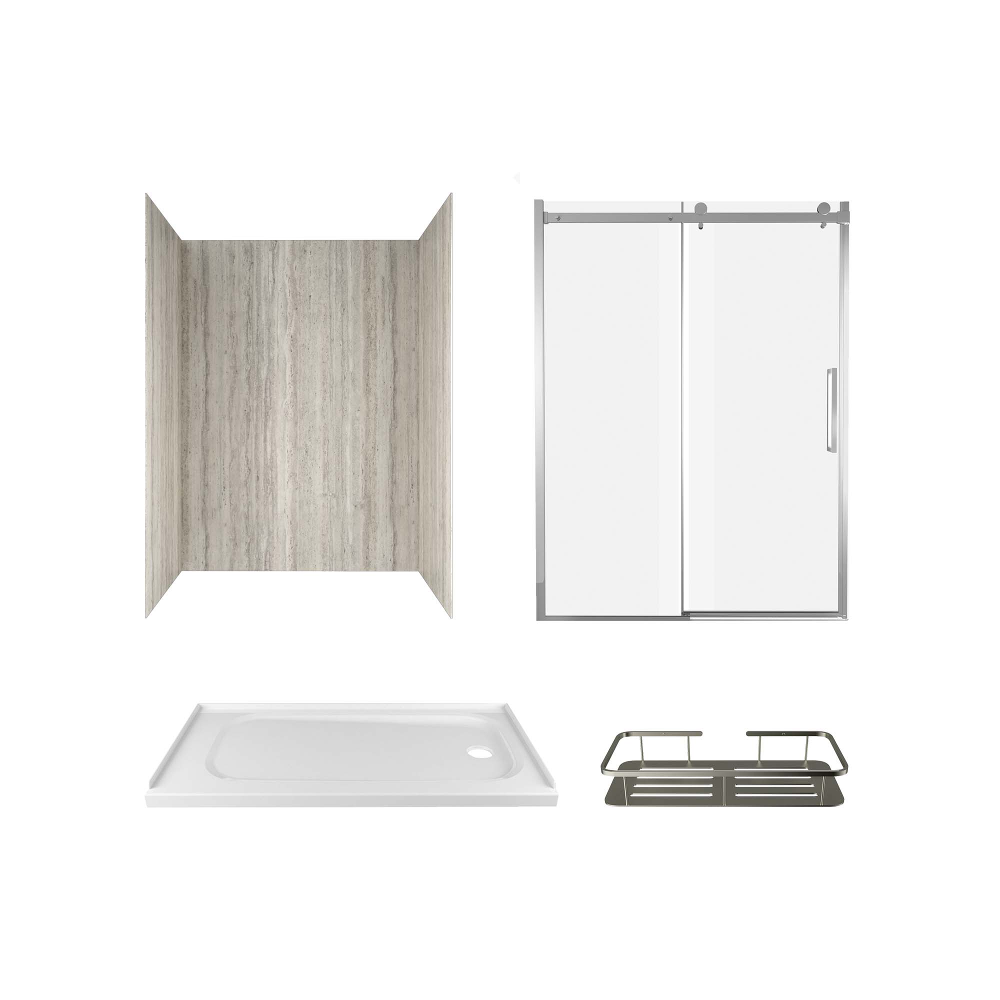 Passage Rectangular Shower Shelf 11" x 5"